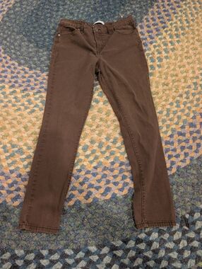 crown & ivy Women's Dark Brown Skinny Jeans